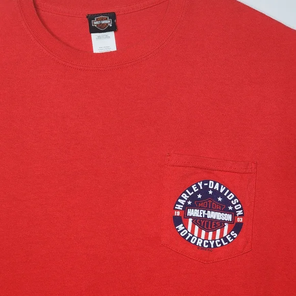 Harley Davidson Pocket T Shirt - Men's 2XL - Danville , VA - Picture 4 of 11